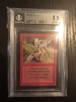 Earthquake MTG Limited Edition ALPHA Beckett NM MT+ 8.5 Magic The Gathering - Image 1