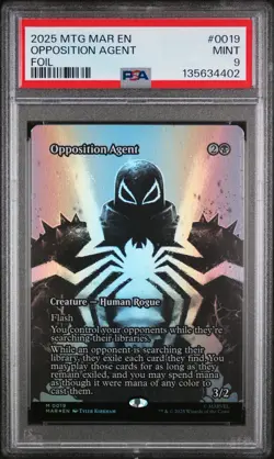 2025 Opposition Agent MAR 0019 PSA 9 MINT (MTG Marvel Universe) Foil - Image 1