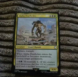Alpha Deathclaw Magic the Gathering Universes Beyond Fallout MTG Near Mint - Image 1