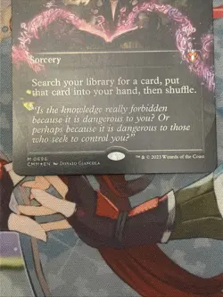 MTG Demonic Tutor (Borderless) Foil NM Commander Masters - Image 4