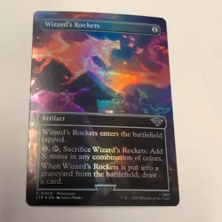 MTG Wizard's Rockets *BORDERLESS FOIL* The Lord of the Rings 400 NM - Image 1