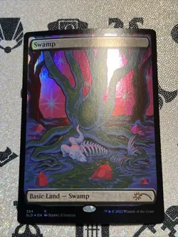 MTG - Swamp (384) Secret Lair Drop The Astrology Lands: Capricorn FOIL NM - Image 1