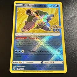 Radiant Blastoise 018/078 Pokemon GO - English Radiant Rare NM Holo - Image 1