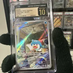 🫧 CGC 10 Pristine 🫧 Quaxly 081/073 AR Art Rare Triplet Beat sv1a Pokemon Card - Image 3