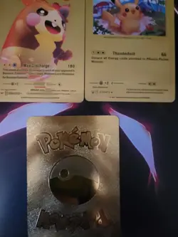Pokemon Pikachu & Morpeko Metal Foil Collectible Card Lot - 10 Cards - Image 3