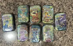 Pokemon Prismatic Evolutions Eeveelution Mini Tin Set (8 Tins) - Image 4