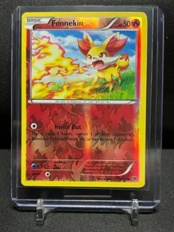 Fennekin 11/124 Reverse Holo Pokemon 2016 Fates Collide LP - Image 1