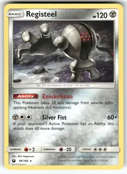 Registeel SM - Celestial Storm Rare Pokemon Lightly played - Image 1