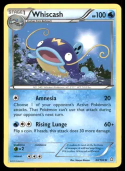Pokemon TCG Pokemon Whiscash Whiscash Uncommon Regular - Image 1