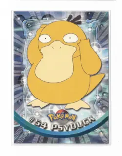 Psyduck #54 Pokemon 1999 Topps TV Animation Edition Red Label - Image 1