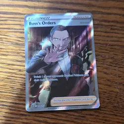 Pokemon Boss's Orders 189/192 Deck Exclusives Holo Rare Full Art Trainer 2020 - Image 1