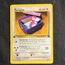 Porygon 48/82 Team Rocket 1st Edition Rare 1999-2000 Wizards Pokemon - Image 1