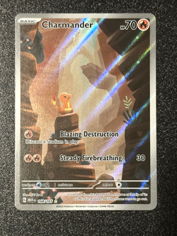 NM 💎 CHARMANDER #168 SIR (2023) POKEMON 151 – SCARLET & VIOLET - Image 1