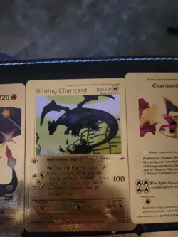 Pokemon Charizard Metal Foil Card Lot 10 Basic V GX Shining Charizard - Image 2
