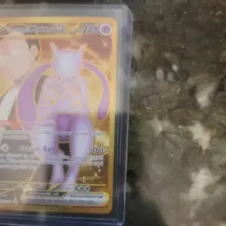 Pokemon TCG Team Rocket's Mewtwo ex 240/182 Destined Rivals Hyper NM - Image 2