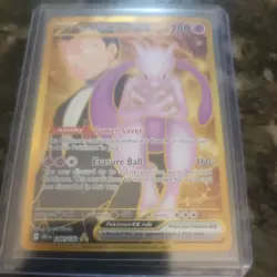 Pokemon TCG Team Rocket's Mewtwo ex 240/182 Destined Rivals Hyper NM - Image 3