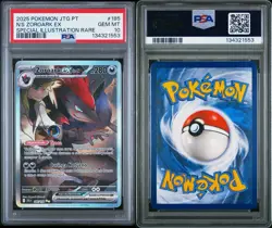 2025 POKEMON PORTUGUESE JTG PT-JOURNEY TOGETHER #185 N'S ZOROARK EX PSA 10 - Image 3