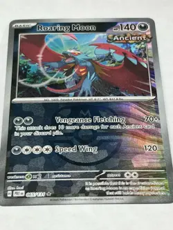 Pokemon Roaring Moon (Master Ball Pattern) 065/131 Sv: Prismatic Evolutions Holo - Image 1