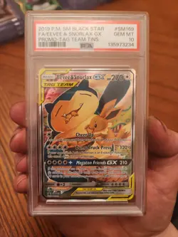 Snorlax Eevee Promo SM169 Pokemon PSA 10 English - Image 1