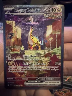 Pokemon Raging Bolt ex 208/162 SV05 Temporal Forces Holo Rare EX 240 HP - Image 2