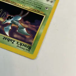 Pokemon Brock's Zubat 24/132 Gym Heroes Basic Rare Regular Vintage 1999 WOTC - Image 5