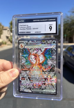 Charizard EX, Pokemon CGC 9, Obsidian Flames, Special Illustration Rare, 223/197 - Image 1