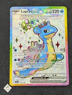 Lapras Ex 158/142 - Stellar Crown Full Art Pokemon TCG NM - Image 1