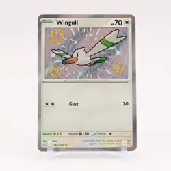 Wingull - 203/091 Paldean Fates Baby Shiny Holo Rare Pokemon - NM/MINT - Image 1
