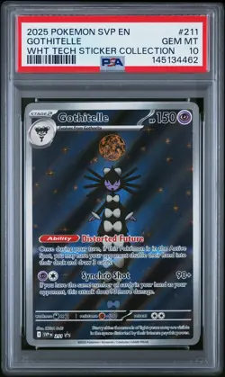2025 POKEMON SVP EN-SV BLACK STAR PROMO #211 GOTHITELLE PSA 10 - Image 1