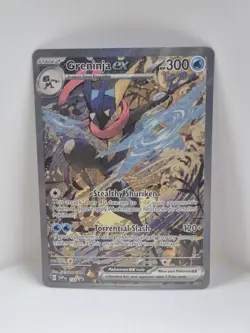 Pokemon Greninja ex Promo Holo Stage 2 Lp/NM #132 Sv: Scarlet & Violet 2024 - Image 1