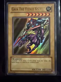 Yu-Gi-Oh! - Gaia The Fierce Knight - Ultra Rare / Holo - LOB-006 - Image 1