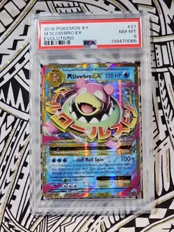 Mega Slowbro EX 27/108 2016 Pokemon XY Evolutions Holo 2016 PSA 8 NM-MINT (066) - Image 1