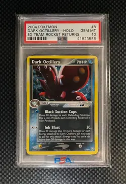Pokemon Octillery Team Rocket Returns Holo PSA 10 - Image 2