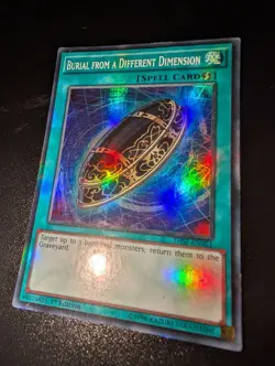 BURIAL FROM A DIFFERENT DIMENSION THSF-EN051 SUPER RARE 1ST ED LP YuGiOh - Image 1