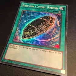 BURIAL FROM A DIFFERENT DIMENSION THSF-EN051 SUPER RARE 1ST ED LP YuGiOh - Image 2
