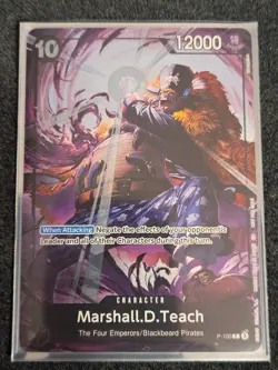 Marshall D Teach Promo P-100 ONE PIECE Event Pack 8 - English Blackbeard - Image 1