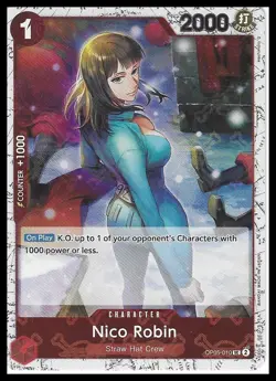 Premium Booster -The Best- #OP05-010 Nico Robin (Jolly Roger Foil) - Image 1