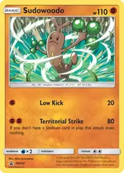 Sudowoodo - SM207 - Pokemon Sun & Moon Promo Holo Rare Card NM - Image 1