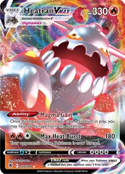 Heatran VMAX - 026/189 - Pokemon Astral Radiance Sword Shield Ultra Rare Card NM - Image 1
