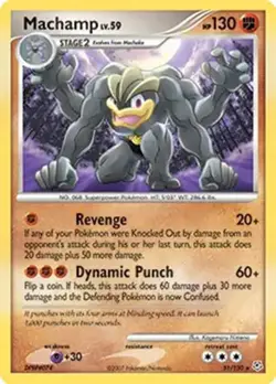Machamp - 31/130 - Pokemon Diamond & Pearl Non-Holo Card LP - Image 1