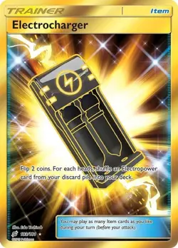 Electrocharger - 193/181 - Pokemon Team Up Sun & Moon Secret Rare Card NM - Image 1