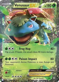 Venusaur EX - 1/83 - Pokemon Generations XY Ultra Rare Card LP - Image 1