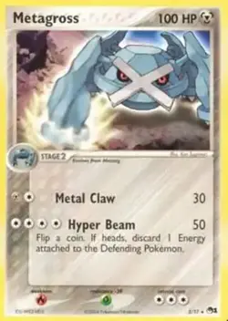 Metagross - 2/17 - Pokemon Pop Series 1 Non-Holo Card LP - Image 1