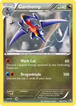 Garchomp - 96/113 - Pokemon Legendary Treasures Holo Rare Card LP - Image 1