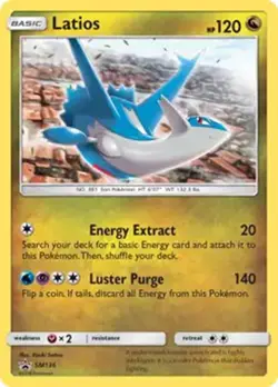 Latios - SM136 - Pokemon Sun & Moon Promo Holo Rare Card LP - Image 1