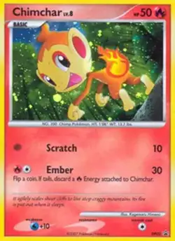 Chimchar - DP02 - Pokemon Diamond & Pearl Promo Holo Card LP - Image 1