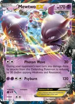 Mewtwo EX - 61/162 - Pokemon Breakthrough XY Ultra Rare Card LP - Image 1