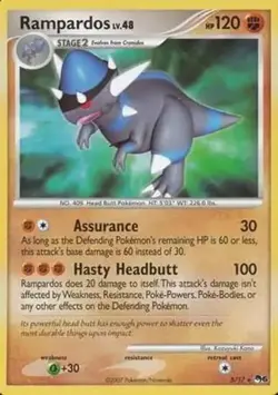 Rampardos - 5/17 - Pokemon Pop Series 6 Non-Holo Card NM - Image 1