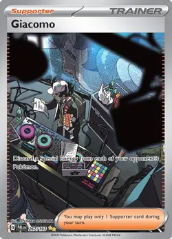 Giacomo - 267/193 - Pokemon Paldea Evolved Special Illustration Rare Card NM - Image 1