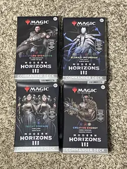 Magic The Gathering Horizons 3 All 4 Commander Decks Brand New Unopened MTG - Image 1
